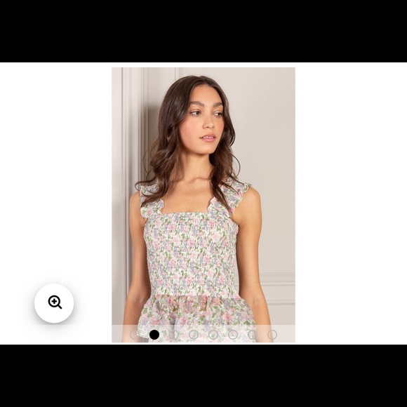 NWT $275 Senlis Floral Fruit Skirt Set Corinne Ruffle Mini Skirt + Audrey Top XS - Picture 10 of 15